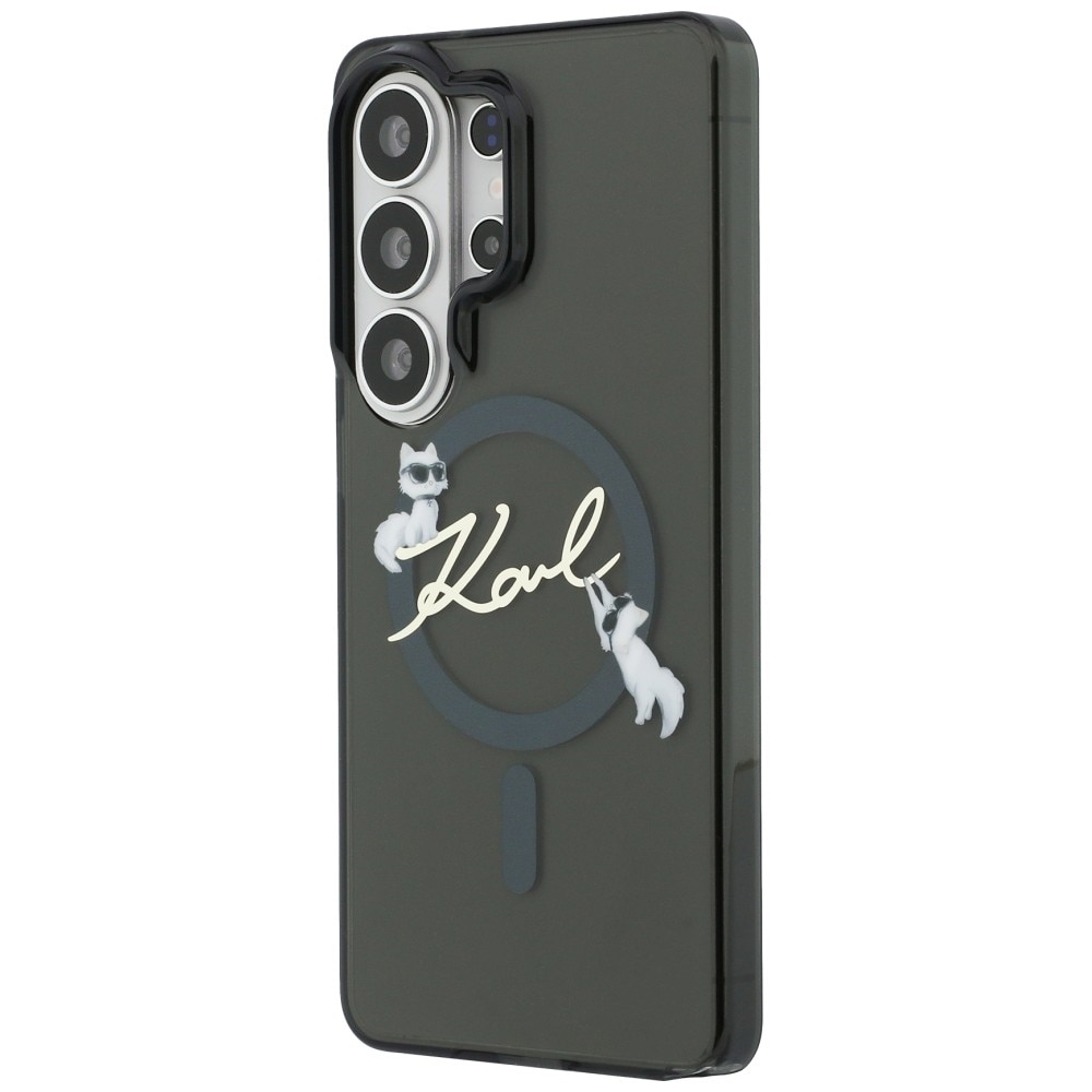 Husa Karl Lagerfeld IML KC Script cu MagSafe compatibila cu Samsung Galaxy S26 Ultra, Negru