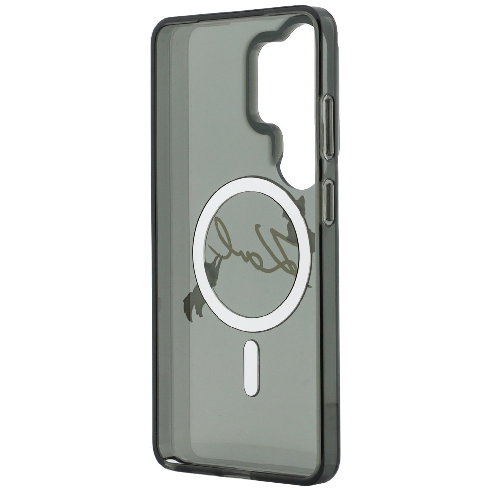 Husa Karl Lagerfeld IML KC Script cu MagSafe compatibila cu Samsung Galaxy S26 Ultra, Negru