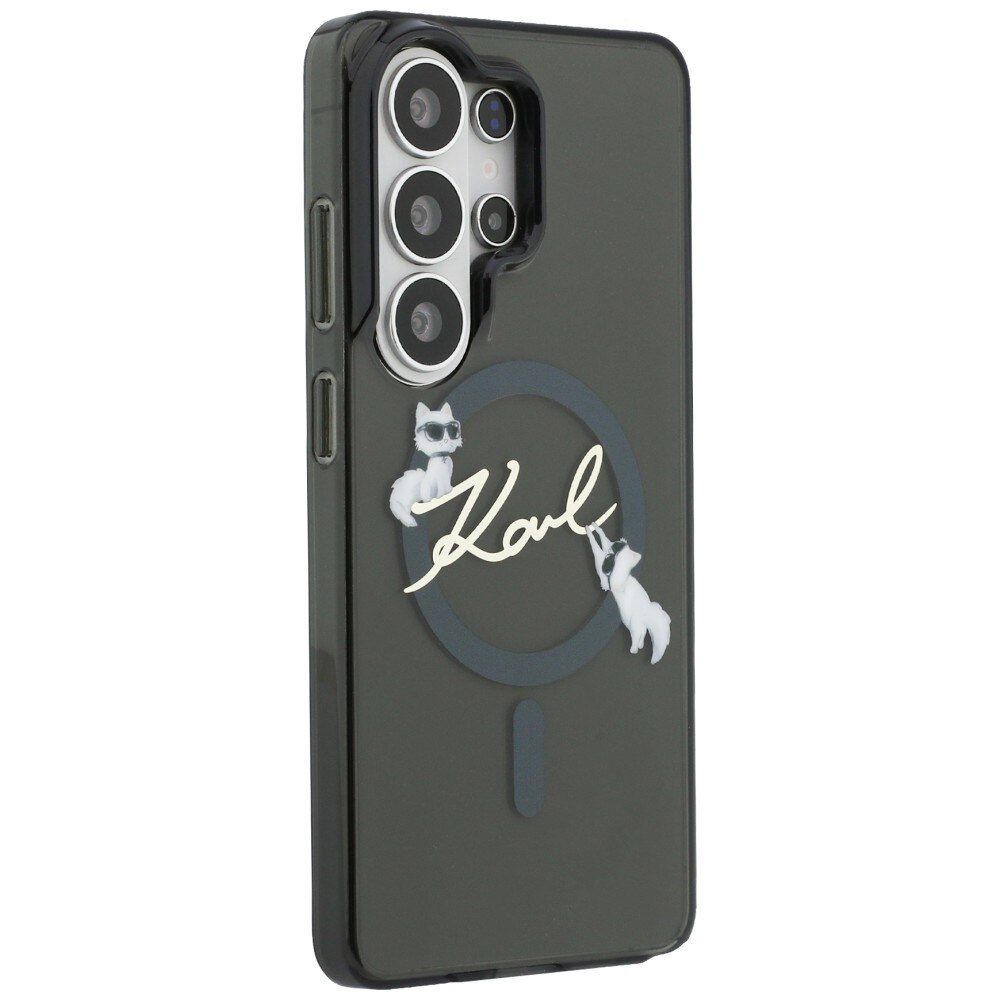 Husa Karl Lagerfeld IML KC Script cu MagSafe compatibila cu Samsung Galaxy S26 Ultra, Negru