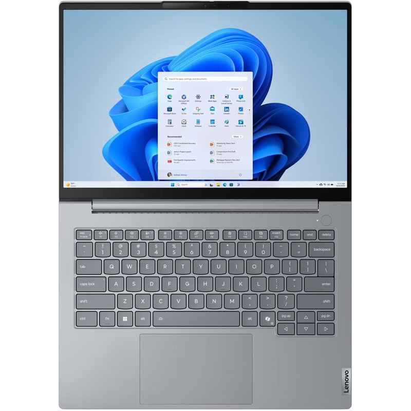 Laptop Lenovo ThinkBook 14 G8 IAL cu procesor Intel® Core Ultra 5 225U pana la 4.80 GHz, 14" WUXGA IPS, 32 GB RAM DDR5, 2 TB SSD, Intel® Graphics, Windows 11 Pro, Arctic Grey