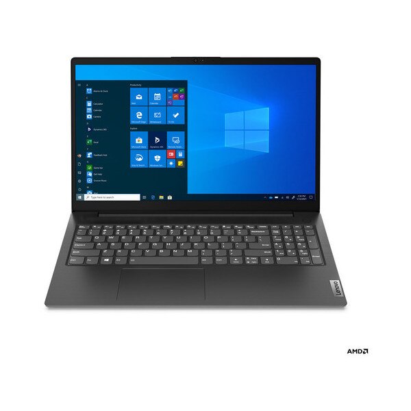 Laptop V15, Lenovo, 15.6", Windows 11 Pro, 256GB, R5-5500U, Negru