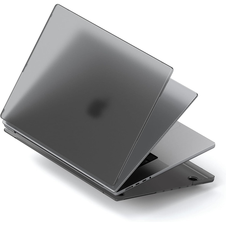 Carcasa Hard Shell pentru MacBook Pro 16 (M5/M4/M3/M2/M1 2026-2021) A3429/A3428/A3403/A3186/A2991/A2780/A2485, Husa protectie MacBook, Frost negru mat