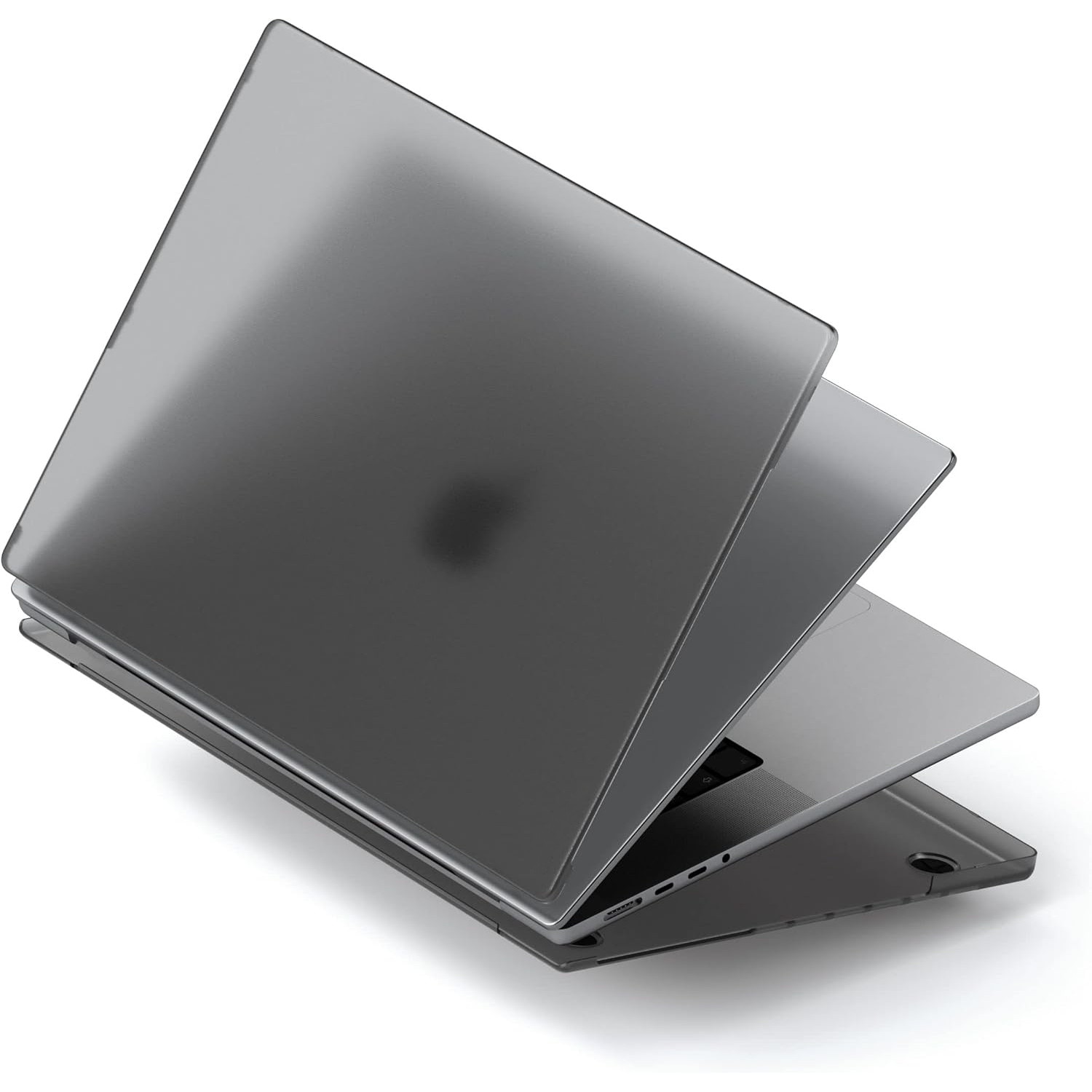 Carcasa Hard Shell pentru MacBook Pro 16 (M5/M4/M3/M2/M1 2026-2021) A3429/A3428/A3403/A3186/A2991/A2780/A2485, Husa protectie MacBook, Frost negru mat