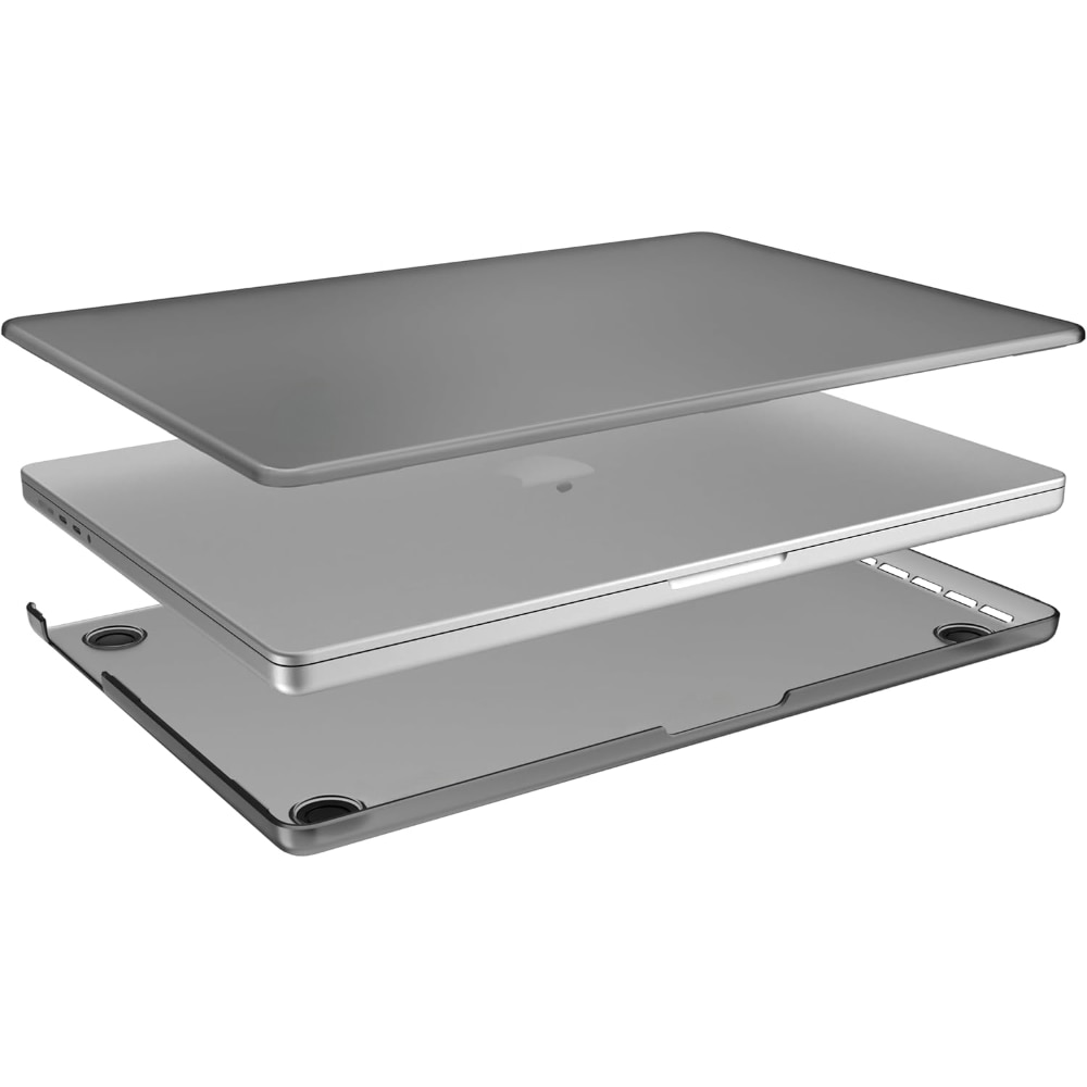 Carcasa Hard Shell pentru MacBook Pro 16 (M5/M4/M3/M2/M1 2026-2021) A3429/A3428/A3403/A3186/A2991/A2780/A2485, Husa protectie MacBook, Frost negru mat