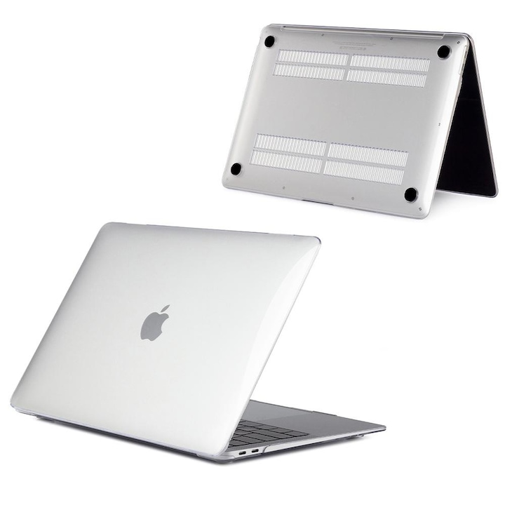 Carcasa Hard Shell pentru MacBook Air 15 (2026/2025/2024/2023) M5/M4/M3/M2 (A3448/A3241/A3114/A2941), Husa & Protectie MacBook, Transparent