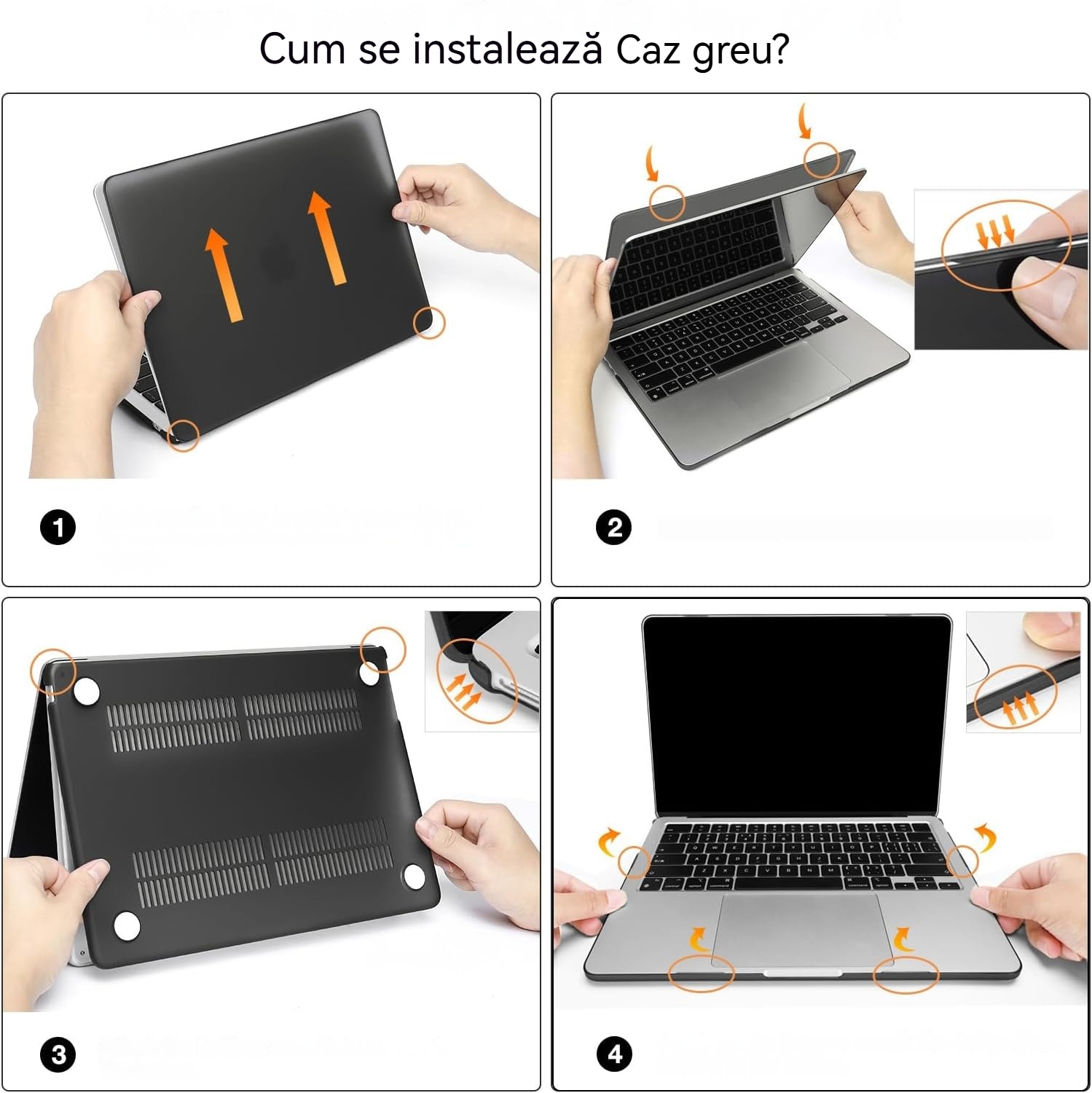 Carcasa Hard Shell pentru MacBook Air 15 (2026/2025/2024/2023) M5/M4/M3/M2 (A3448/A3241/A3114/A2941), Husa & Protectie MacBook, Transparent