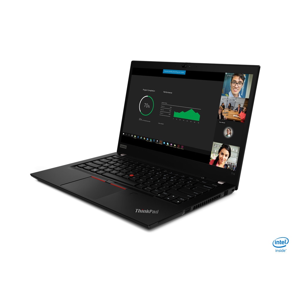 Notebook, Lenovo, Intel Core i7-10610U CPU, 16 GB RAM, 512 GB SSD, Display multitouch Full HD, Windows 10 Pro HU/GB, Tastatura maghiara, Negru