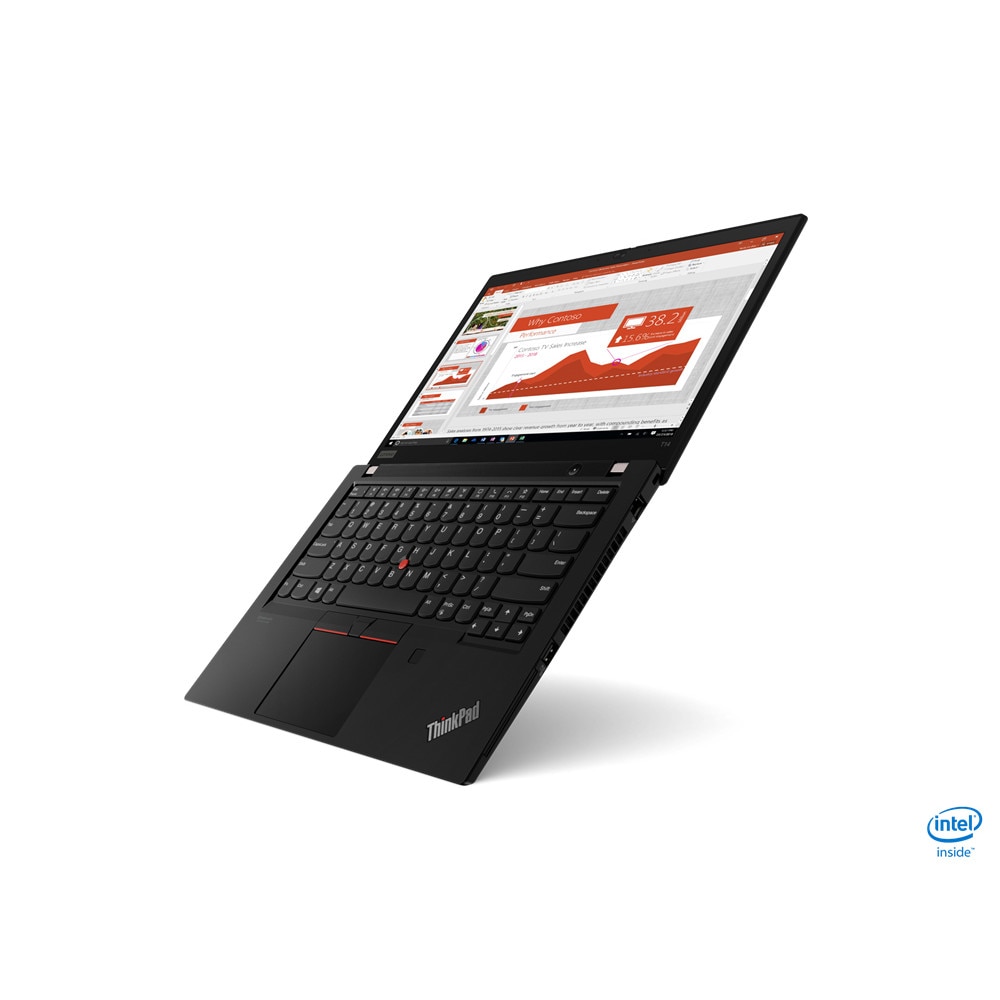 Notebook, Lenovo, Intel Core i7-10610U CPU, 16 GB RAM, 512 GB SSD, Display multitouch Full HD, Windows 10 Pro HU/GB, Tastatura maghiara, Negru