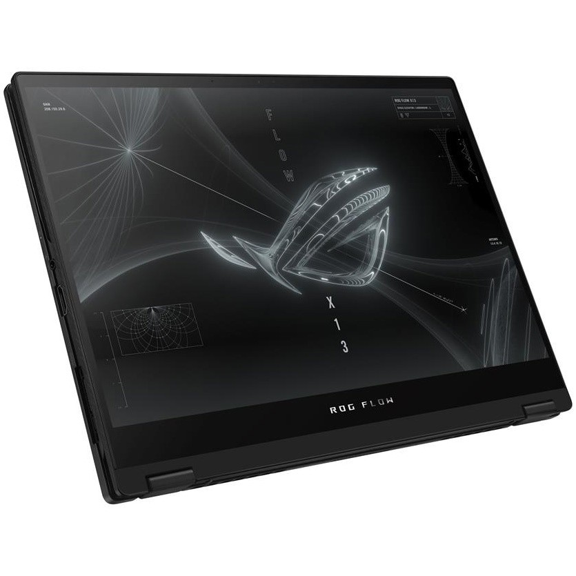 Laptop Gaming ASUS ROG Flow X13 GV301RE cu procesor AMD Ryzen™ 9 6900HS pana la 4.90 GHz, 13.4", UHD+, Touch, IPS, 32GB, 1TB SSD, NVIDIA® GeForce RTX™ 3050 Ti 4GB GDDR6 TGP 40W + ROG XG Mobile (GC32L with AMD Radeon™ RX6850M XT), Win 11 Home