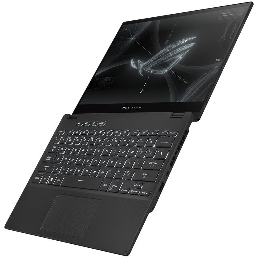 Laptop Gaming ASUS ROG Flow X13 GV301RE cu procesor AMD Ryzen™ 9 6900HS pana la 4.90 GHz, 13.4", UHD+, Touch, IPS, 32GB, 1TB SSD, NVIDIA® GeForce RTX™ 3050 Ti 4GB GDDR6 TGP 40W + ROG XG Mobile (GC32L with AMD Radeon™ RX6850M XT), Win 11 Home