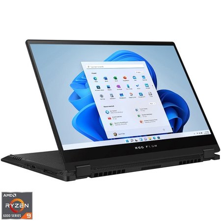 Laptop Gaming ASUS ROG Flow X13 GV301RE cu procesor AMD Ryzen™ 9 6900HS pana la 4.90 GHz, 13.4", UHD+, Touch, IPS, 32GB, 1TB SSD, NVIDIA® GeForce RTX™ 3050 Ti 4GB GDDR6 TGP 40W + ROG XG Mobile (GC32L with AMD Radeon™ RX6850M XT), Win 11 Home