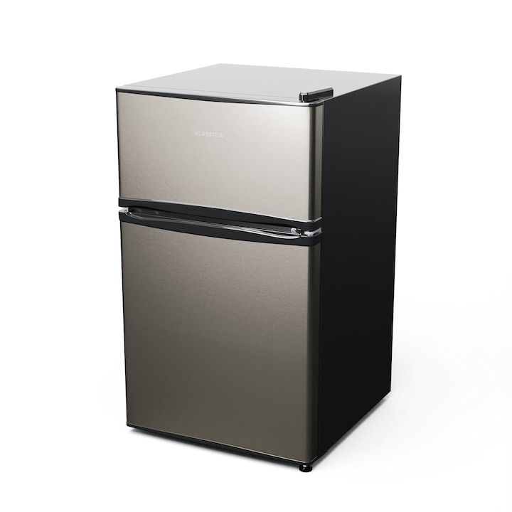 Klarstein, Big Daddy Cool, Frigider-Congelator, 61/25 L, 2 Nivele, Otel Inoxidabil