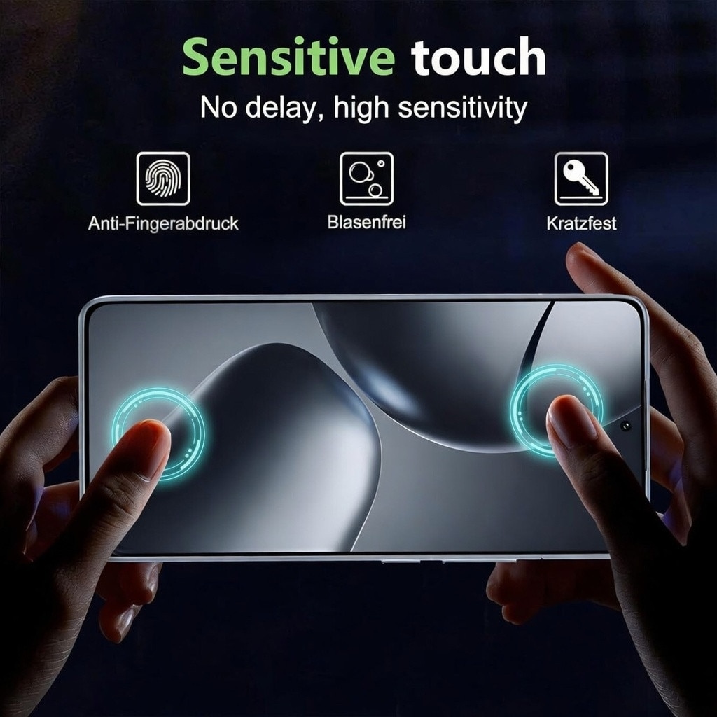 Set 2 Folie Sticla pentru Xiaomi 14T/14T Pro – Sticla Securizata 9H+, Claritate Super HD, Tratament Oleofob Electronic, Anti-Amprenta, Sensibilitate Touch Avansata, Acoperire Completa Compatibila cu Husa