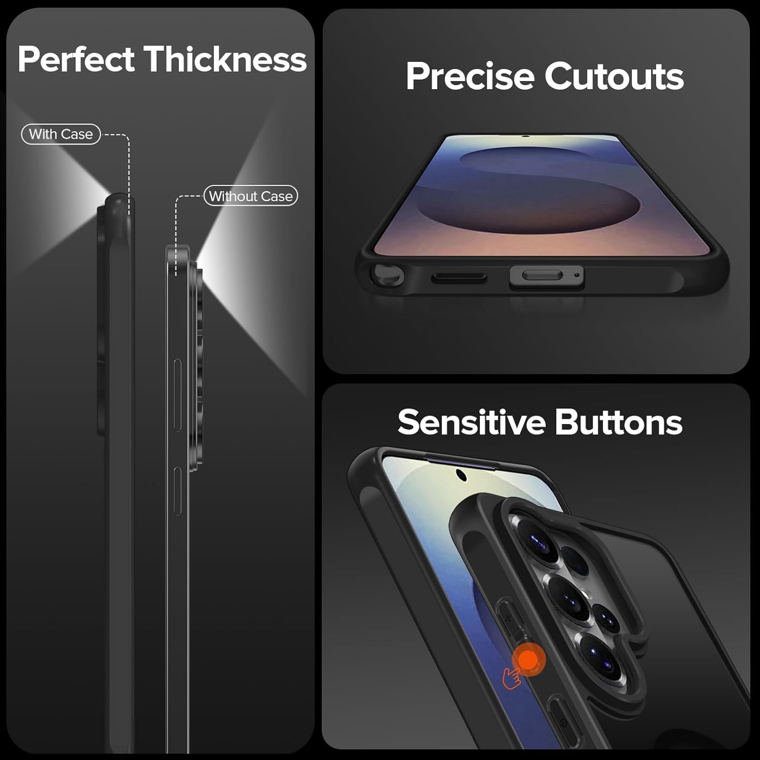 Husa pentru Samsung Galaxy S26 Ultra, Joyshell Frost Matte cu MagSafe, Protectie Completa, Negru