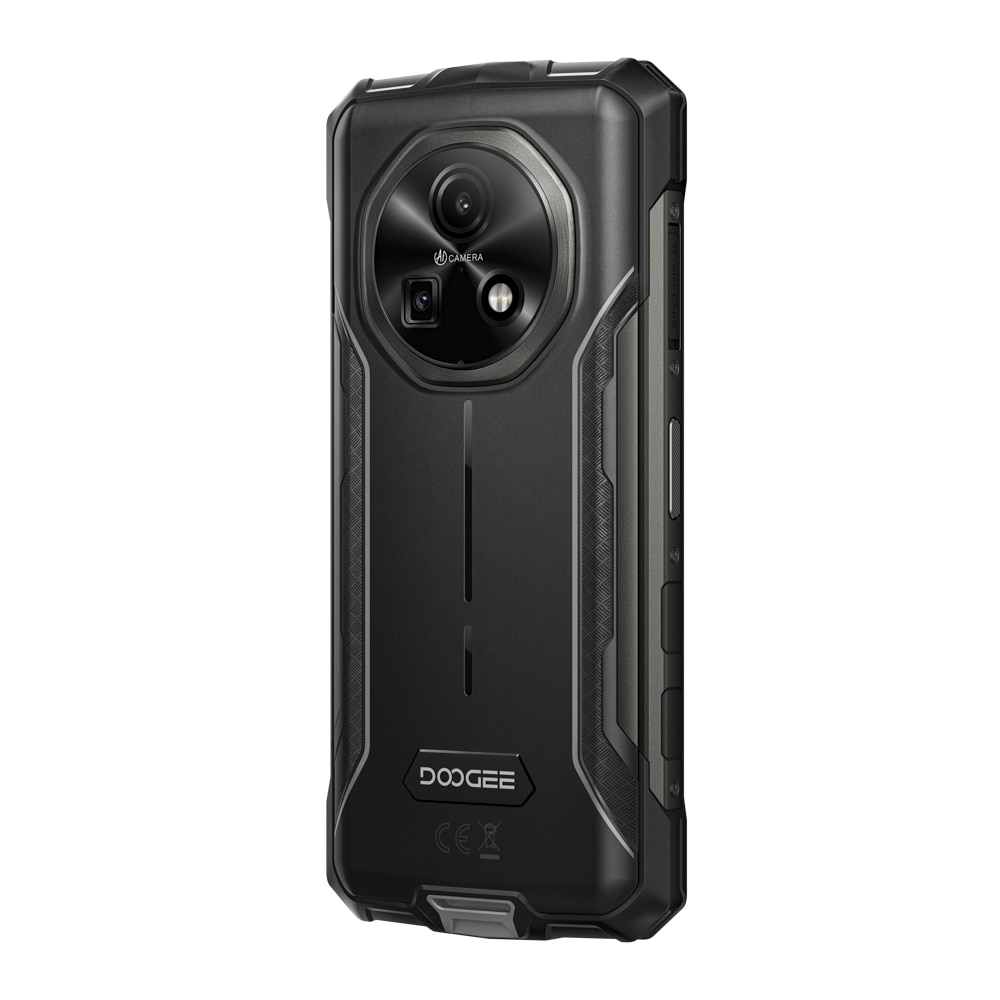 Telefon mobil Doogee Fire 5, 4G, Dual SIM, 6.6-inch IPS 90Hz, Octa-Core, 12GB RAM, 64GB, NFC, 13000mAh, Senzor Amprenta Lateral, IP68/IP69K, Android 15, Gray