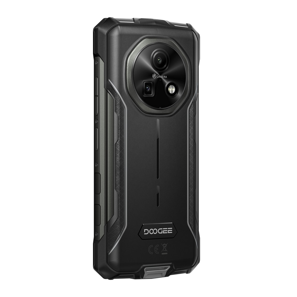 Telefon mobil Doogee Fire 5, 4G, Dual SIM, 6.6-inch IPS 90Hz, Octa-Core, 12GB RAM, 64GB, NFC, 13000mAh, Senzor Amprenta Lateral, IP68/IP69K, Android 15, Gray