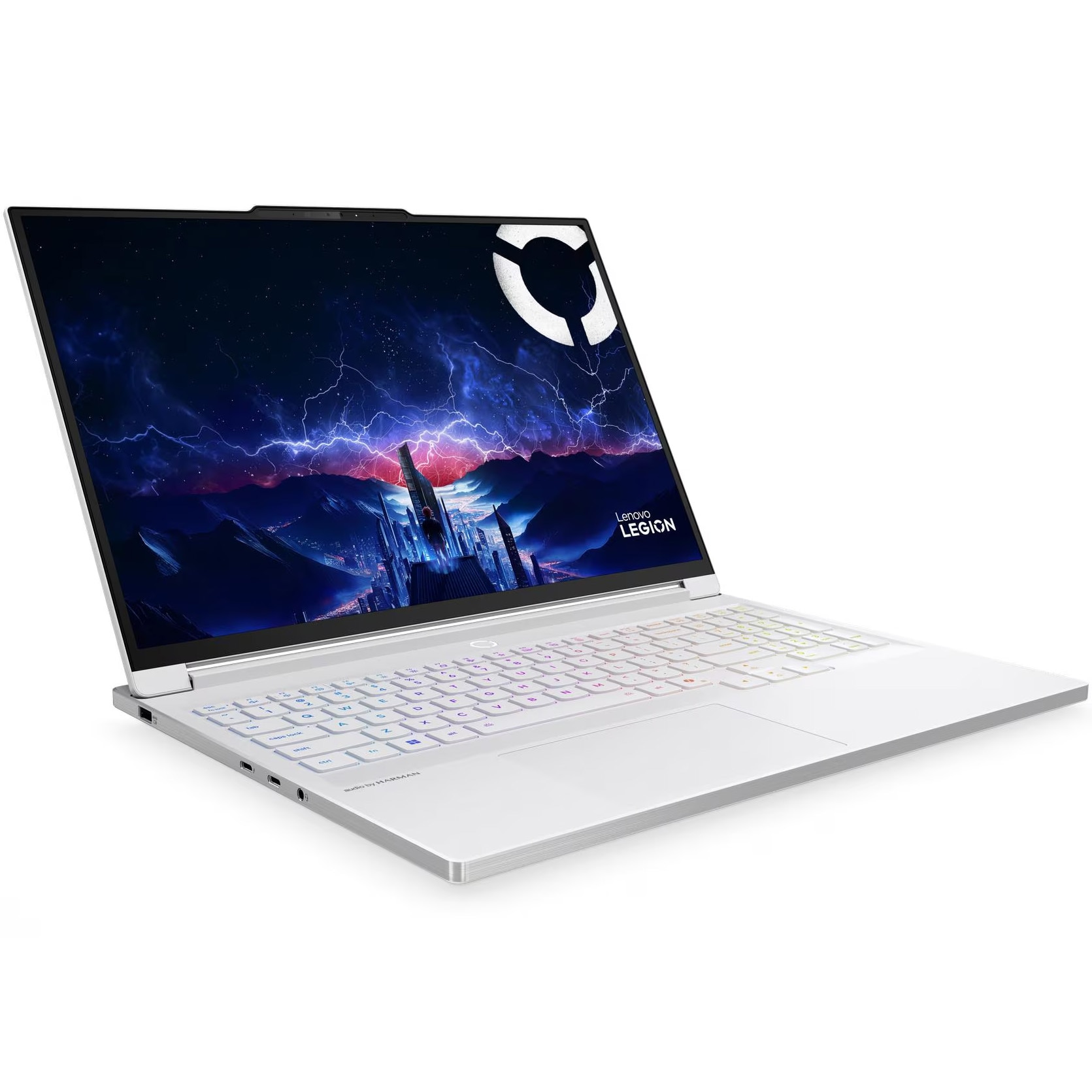 Laptop Gaming Lenovo Legion 7 16IAX10 cu procesor Intel Core™ Ultra 9 275HX pana la 5.4GHz, 16" WQXGA, OLED, 240Hz, 32GB DDR5 RAM, 1TB SSD, NVIDIA® GeForce RTX™ 5070 8GB GDDR7, No OS, Glacier White, 3y on-site Premium Care