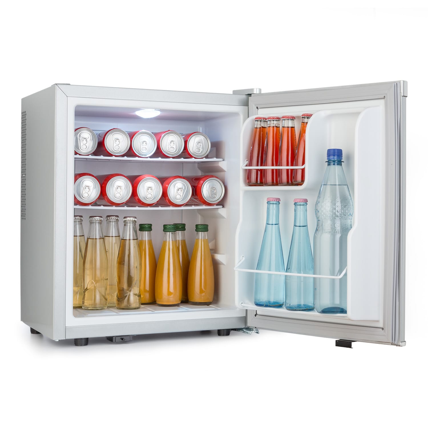 Mini frigider Klarstein Happy Hour 38 L, 26 dB, 3 rafturi, pentru băuturi, dimensiuni 43x51x41cm