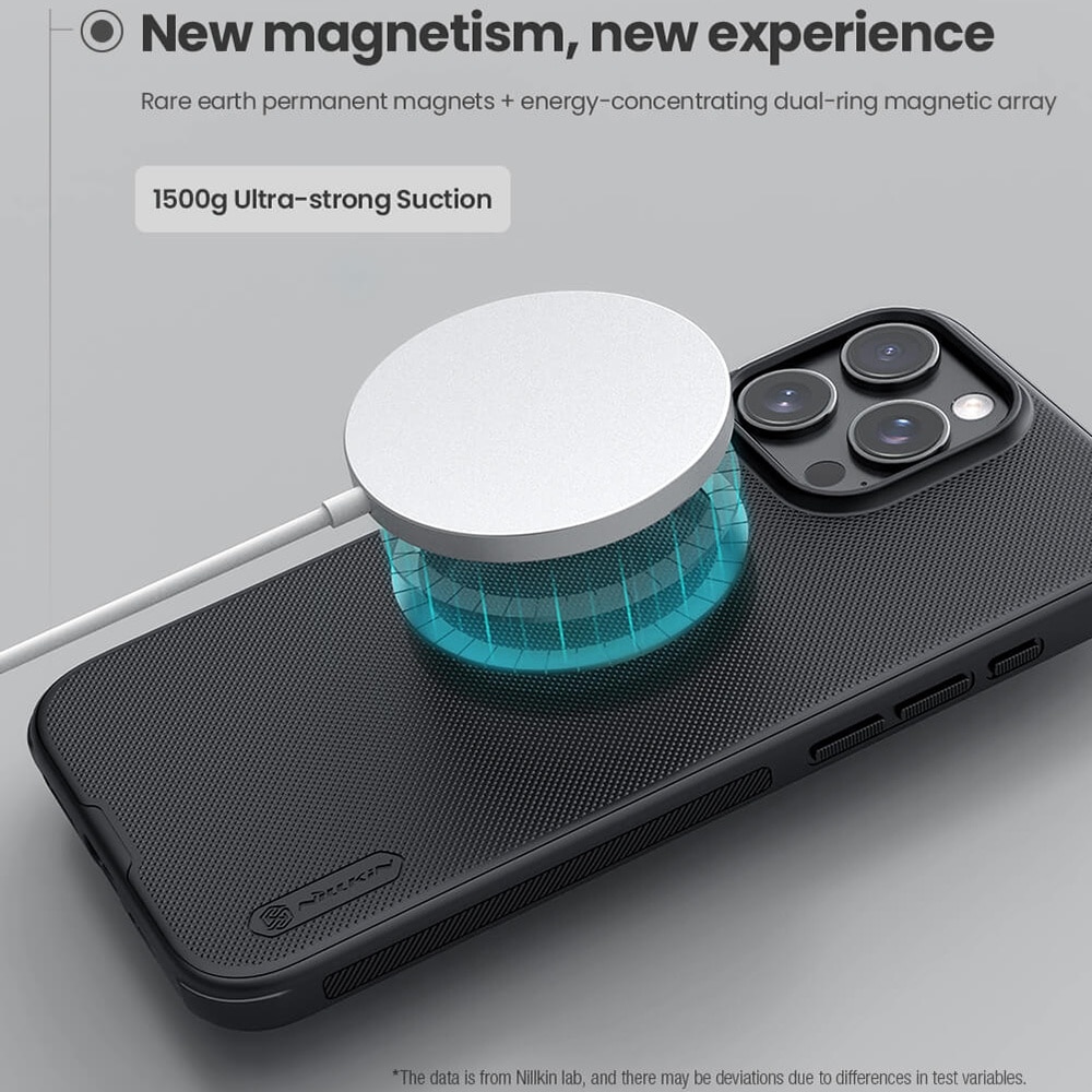 Carcasa Nillkin Frosted Shield Pro Magnetic compatibila cu iPhone 16 Pro Blue