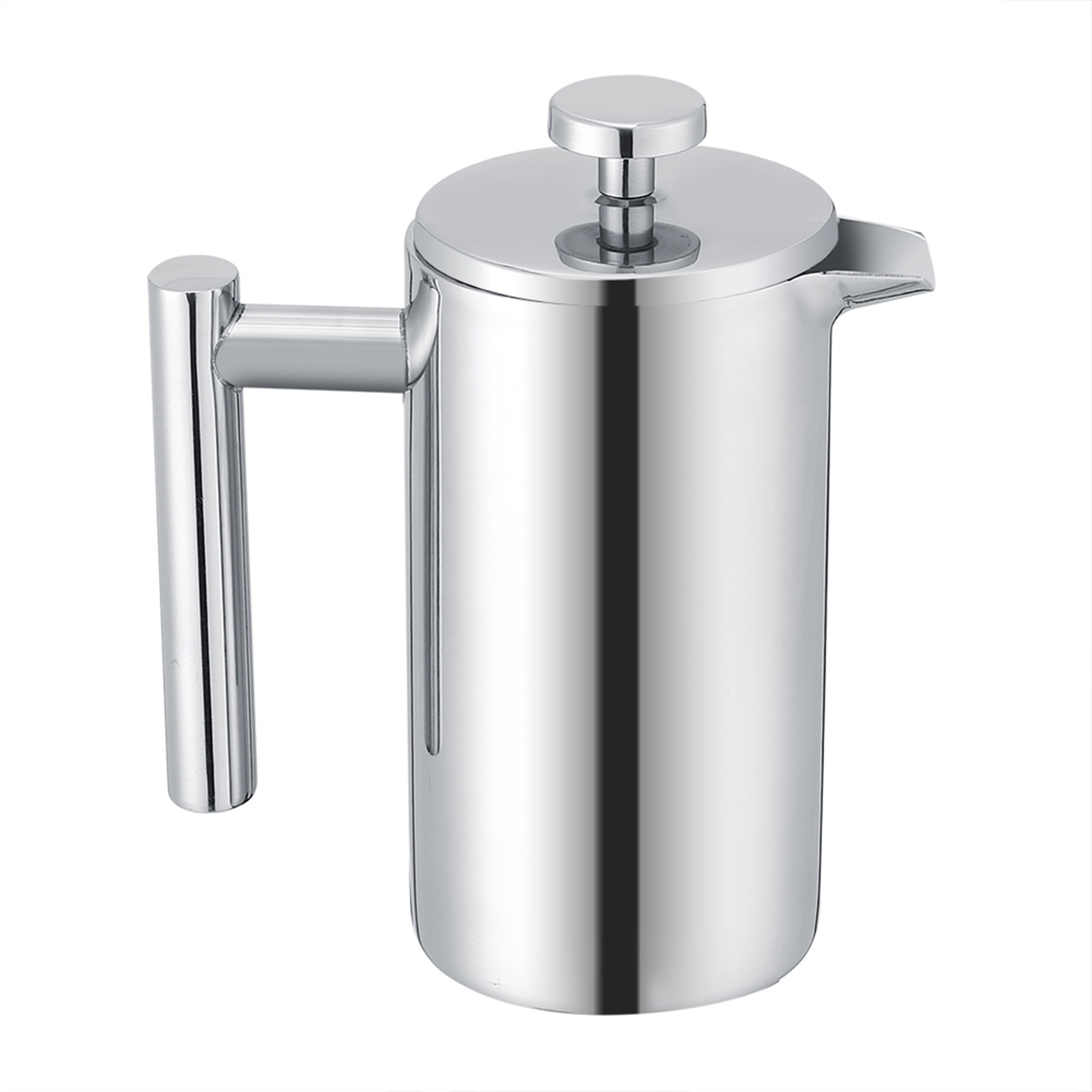 Cafetiere din inox 350ml, design elegant, izolatie cu doua pereti, dimensiuni 7.5x17cm