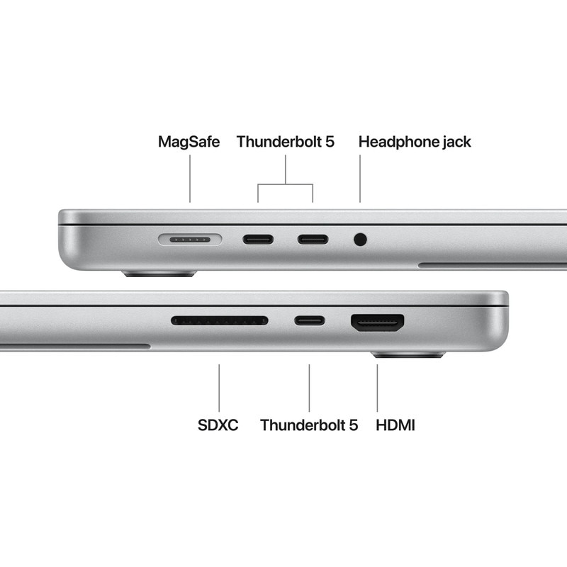 Laptop Apple 16.2'' MacBook Pro 16 Liquid Retina XDR, Apple M5 Max chip (18-core CPU), 64GB, 4TB SSD, Apple M5 Max 40-core GPU, macOS, Silver, INT keyboard, 2026