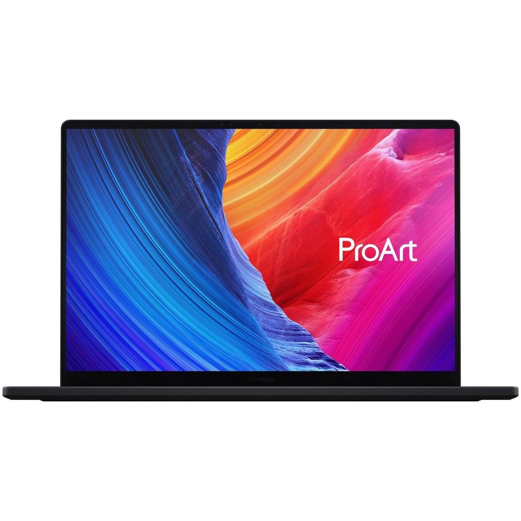 Laptop ASUS ProArt P16 H7606WP cu procesor AMD Ryzen™ AI 9 HX 370 pana la 5.1GHz, 16'', 3K, OLED, 120Hz, Touch, 64GB LPDDR5X RAM, 1TB SSD, NVIDIA® GeForce RTX™ 5070 8GB GDDR7, Windows 11 Pro, Nano Black