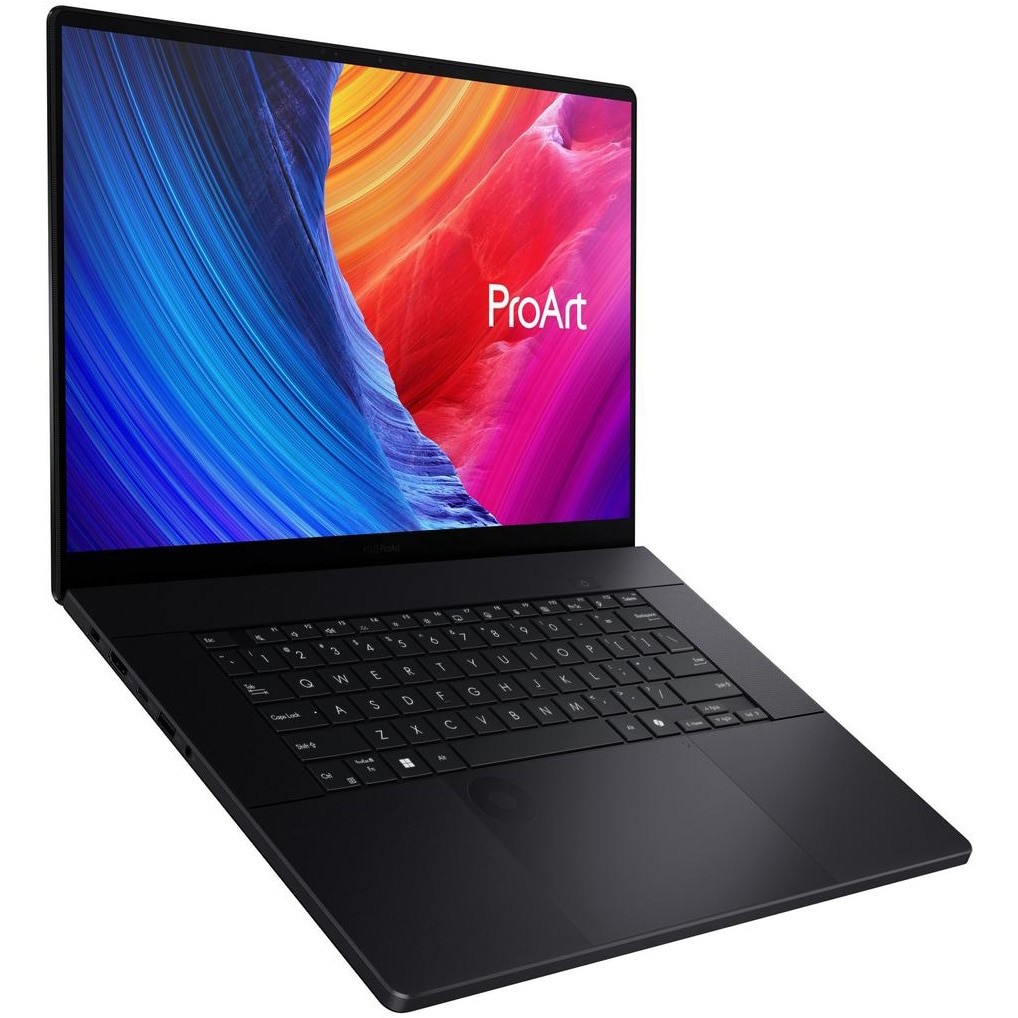 Laptop ASUS ProArt P16 H7606WP cu procesor AMD Ryzen™ AI 9 HX 370 pana la 5.1GHz, 16'', 3K, OLED, 120Hz, Touch, 64GB LPDDR5X RAM, 1TB SSD, NVIDIA® GeForce RTX™ 5070 8GB GDDR7, Windows 11 Pro, Nano Black