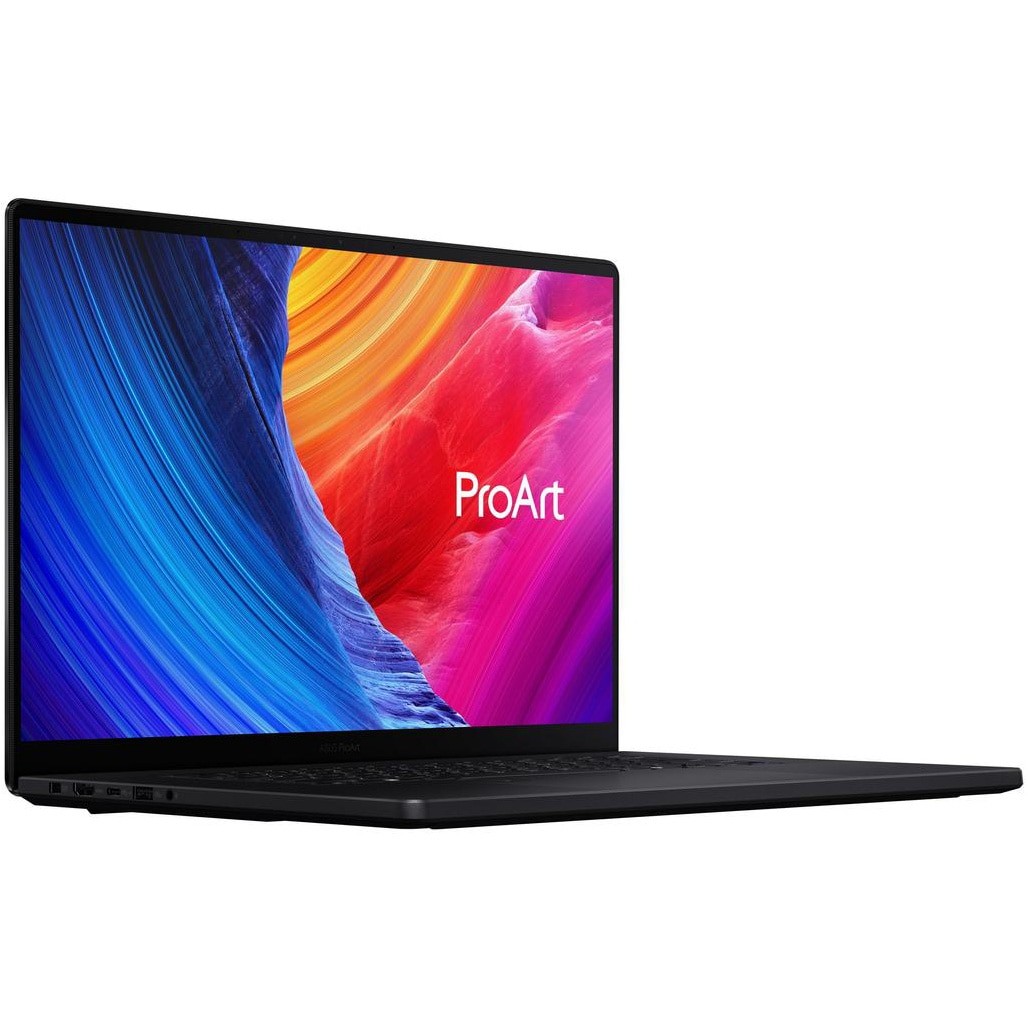 Laptop ASUS ProArt P16 H7606WP cu procesor AMD Ryzen™ AI 9 HX 370 pana la 5.1GHz, 16'', 3K, OLED, 120Hz, Touch, 64GB LPDDR5X RAM, 1TB SSD, NVIDIA® GeForce RTX™ 5070 8GB GDDR7, Windows 11 Pro, Nano Black