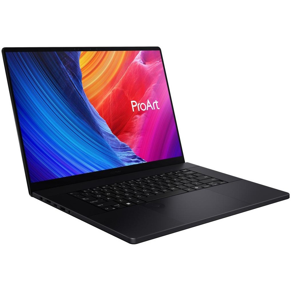 Laptop ASUS ProArt P16 H7606WP cu procesor AMD Ryzen™ AI 9 HX 370 pana la 5.1GHz, 16'', 3K, OLED, 120Hz, Touch, 64GB LPDDR5X RAM, 1TB SSD, NVIDIA® GeForce RTX™ 5070 8GB GDDR7, Windows 11 Pro, Nano Black