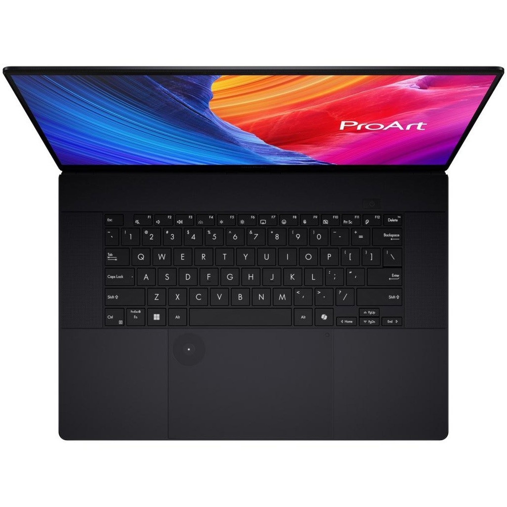 Laptop ASUS ProArt P16 H7606WP cu procesor AMD Ryzen™ AI 9 HX 370 pana la 5.1GHz, 16'', 3K, OLED, 120Hz, Touch, 64GB LPDDR5X RAM, 1TB SSD, NVIDIA® GeForce RTX™ 5070 8GB GDDR7, Windows 11 Pro, Nano Black