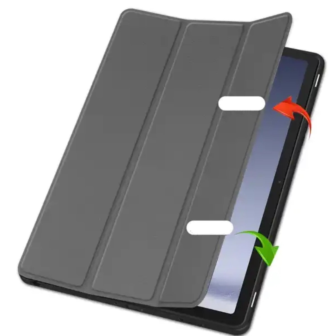 Husa tableta EtuiTab pentru Samsung Galaxy Tab A9+ Plus 11, neagra, din piele ecologica, cu suport pentru stylus