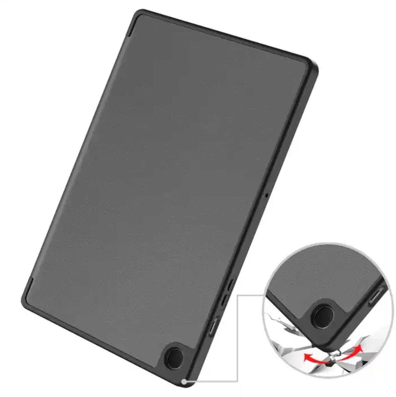 Husa tableta EtuiTab pentru Samsung Galaxy Tab A9+ Plus 11, neagra, din piele ecologica, cu suport pentru stylus