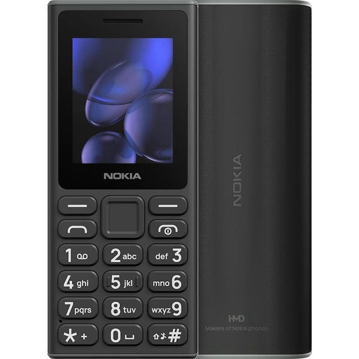 Telefon mobil Nokia 105 (2024) DualSIM, 2", negru, 1000mAh