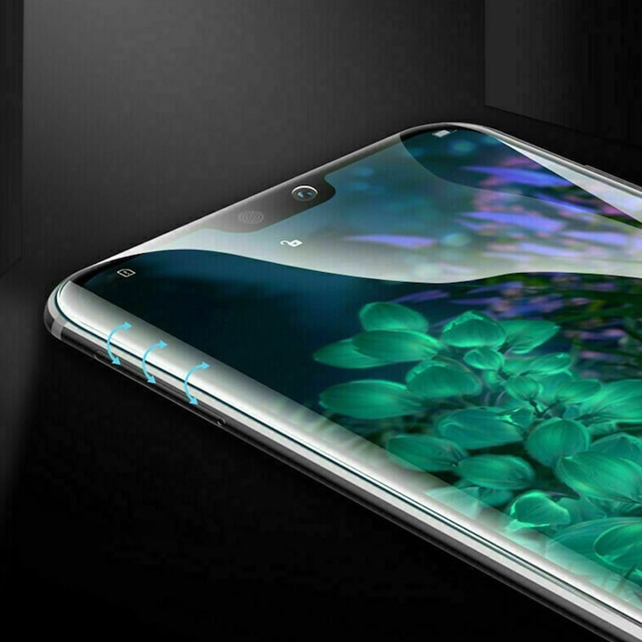 Folie de protectie ecran pentru Motorola Edge 70 Fusion, Silicon Hidrogel Regenerabil, Flexible Hydro-Crystal, Protectie Completa, Full Glue, Instalare Usoara, Aplicare Fara Bule, Transparent