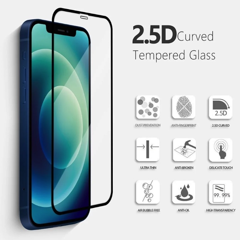 Folie Sticla Securizata, Flippy, compatibila cu Apple iPhone 16 Pro, Sticla, Super HD Glass, Anti-static, Margini Negre, 99H OG, Transparent