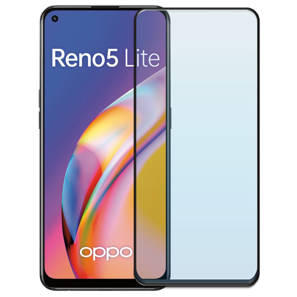 Folie din sticla securizata pentru Oppo Reno 5 Lite, HAMSTERBOX Glass Shield, Protectie completa ecran, Full face, Aplicare rapida, Case Friendly, Transparenta