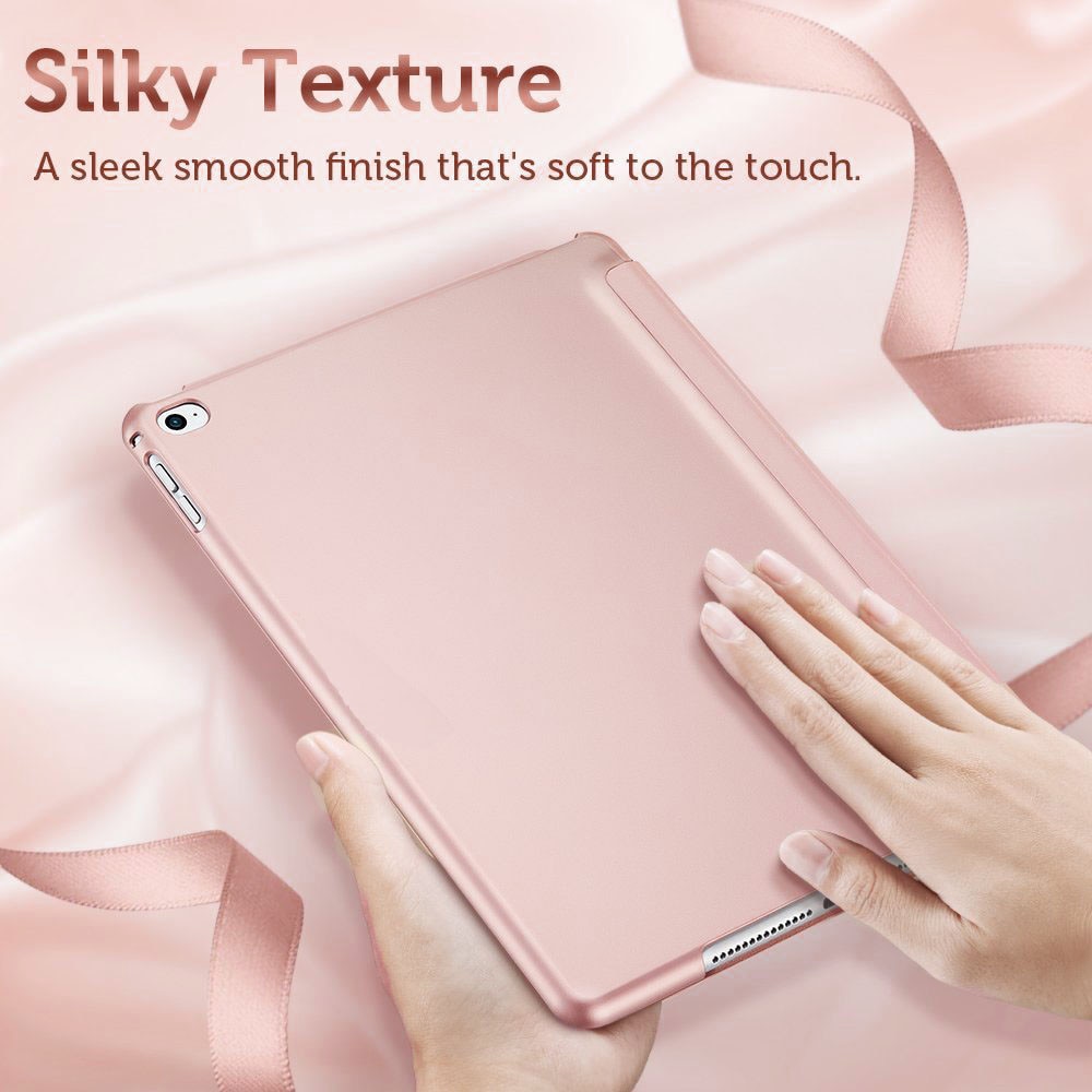 Husa Tableta Apple iPad 9.7" 2/3/4Th Generation IPad Air 2/3/4 ofera protectie Lux Rose + Inel