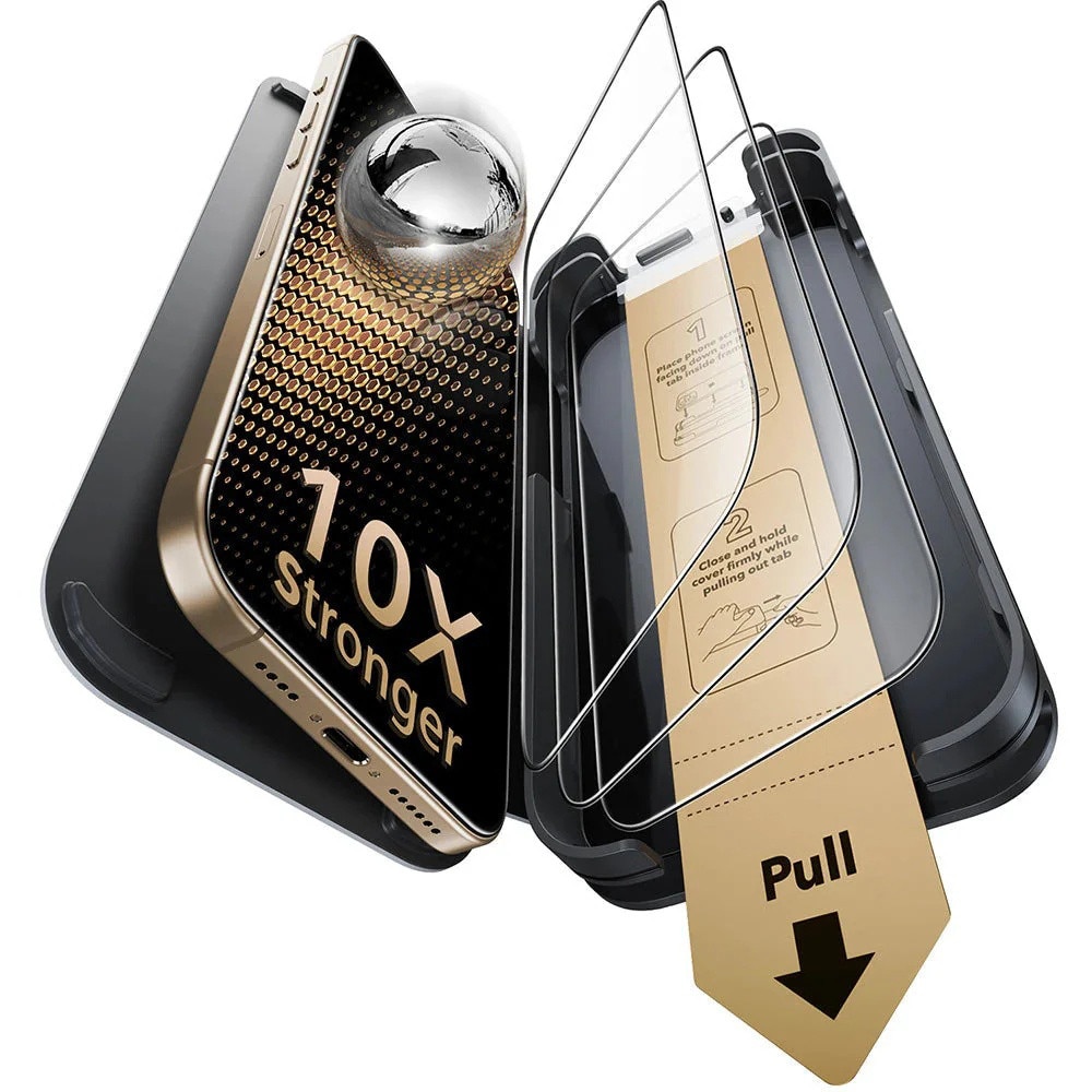 Folie pentru iPhone 17 Pro Max (set 3) - ESR Corning Corning Gorilla Glass UltraFita„¢ - Clear