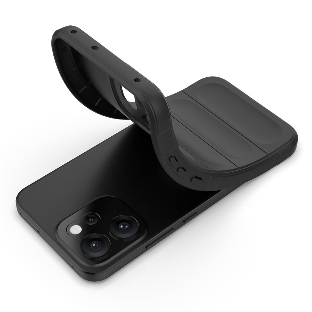Husa pentru Oppo Reno 14 F / Reno 14 FS 5G DaDen® Magic Shield, Antisoc, Interior microfibra, TPU, Negru
