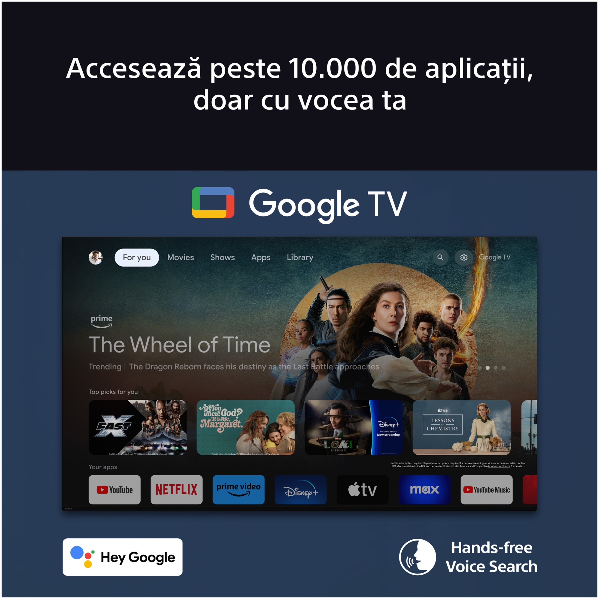 RESIGILAT: Televizor Sony BRAVIA 7 QLED XR l Mini LED 65XR70, 164 cm, Smart Google TV, 4K Ultra HD, 100 Hz, Clasa D