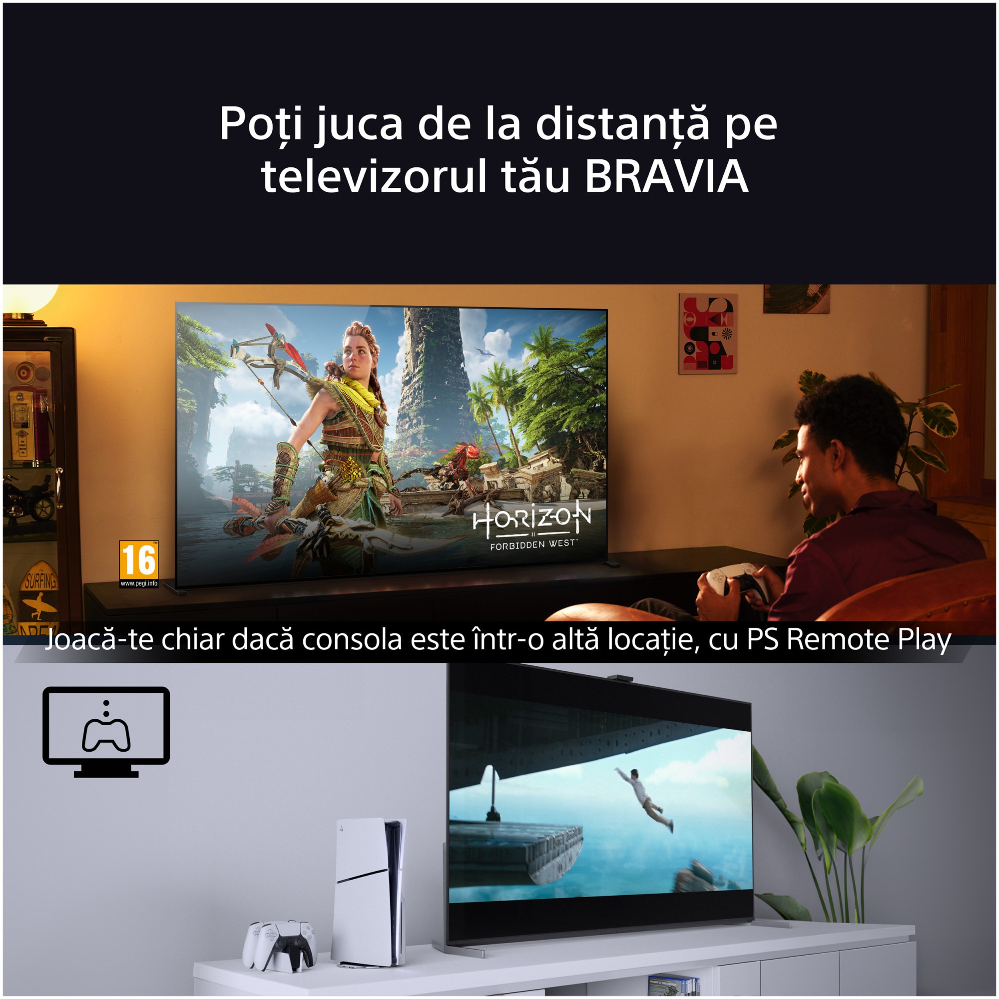 RESIGILAT: Televizor Sony BRAVIA 7 QLED XR l Mini LED 65XR70, 164 cm, Smart Google TV, 4K Ultra HD, 100 Hz, Clasa D