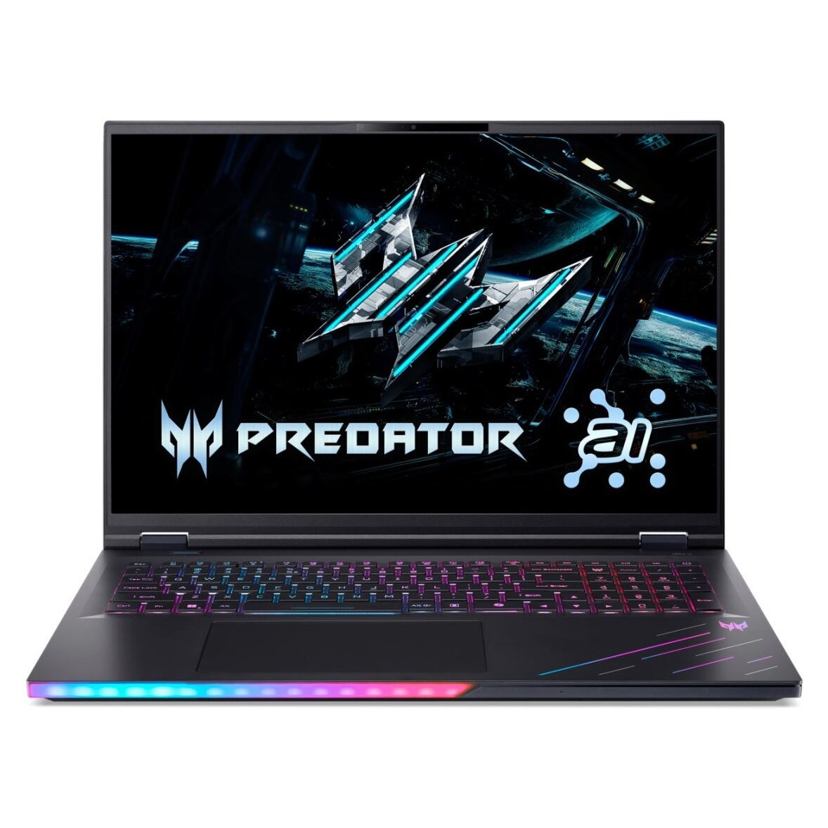 Laptop Acer Gaming 18" Predator Helios 18 AI PH18-73, WQXGA Mini LED 250Hz, Procesor Intel® Core™ Ultra 9 275HX (36M Cache, up to 5.40 GHz), 64GB DDR5, 2TB SSD, GeForce RTX 5080 16GB, Win 11 Pro, Abyssal Black