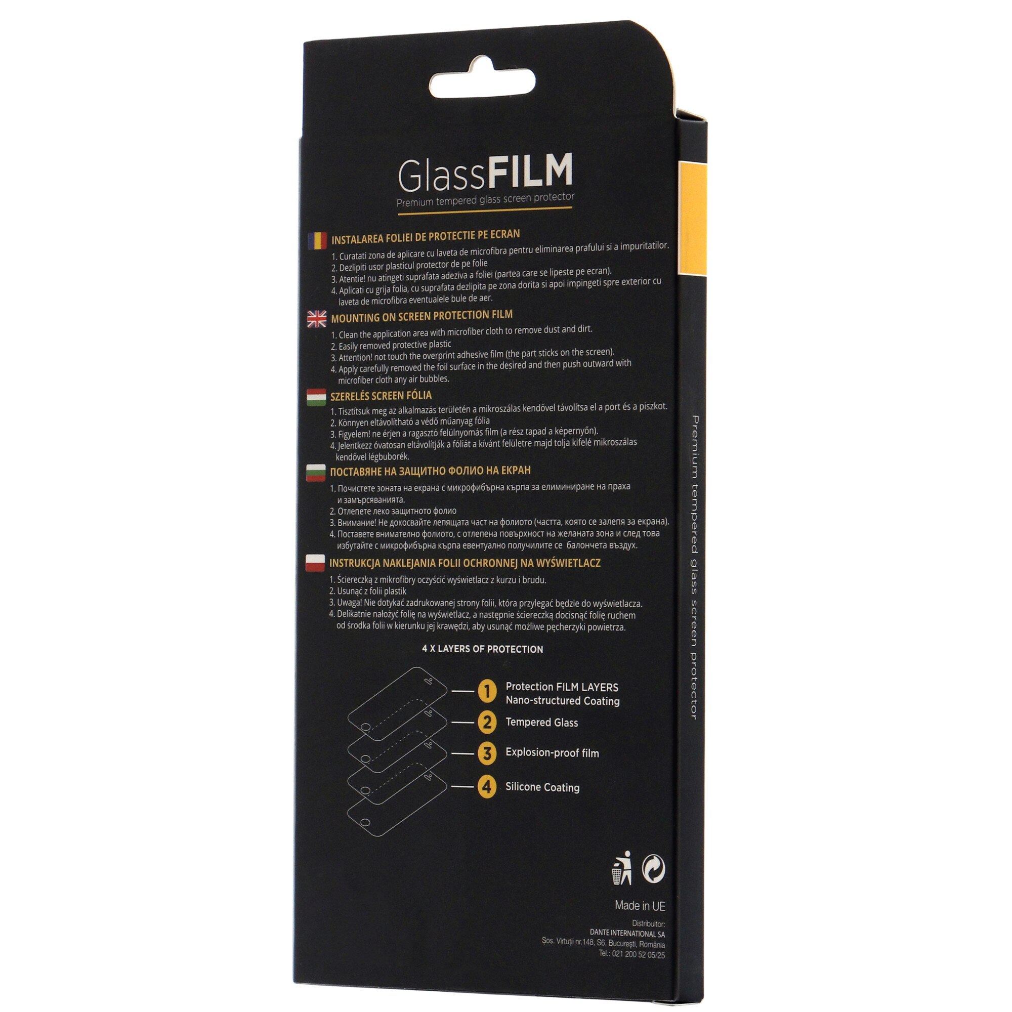 Folie de protectie A+ Tempered Glass 3D pentru Samsung M22