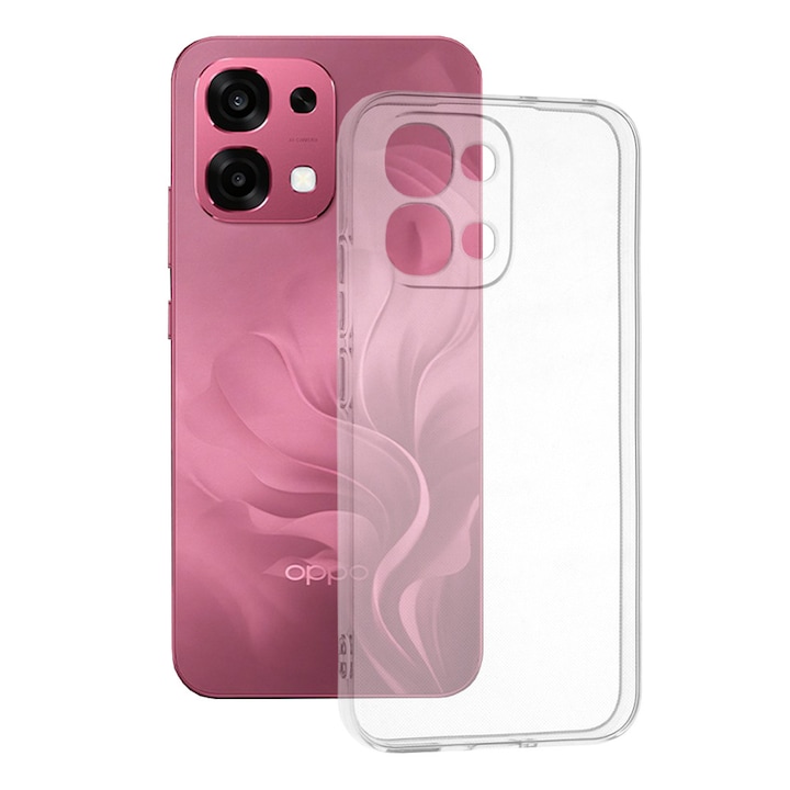 Husa pentru Oppo A6 Pro 4G / A6 Pro 5G, SKYDDAR INNOVATION, ClearGuard, din silicon transparent, set cu sticker, Transparenta