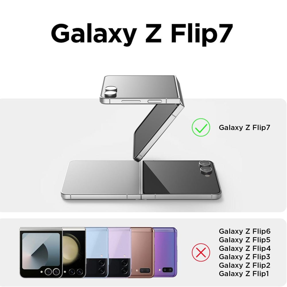Husa telefon, GUIXUAN, compatibila Samsung Galaxy Z Flip 7 / Flip7, MagSafe, Policarbonat, Anti-zgarieturi, Transparent