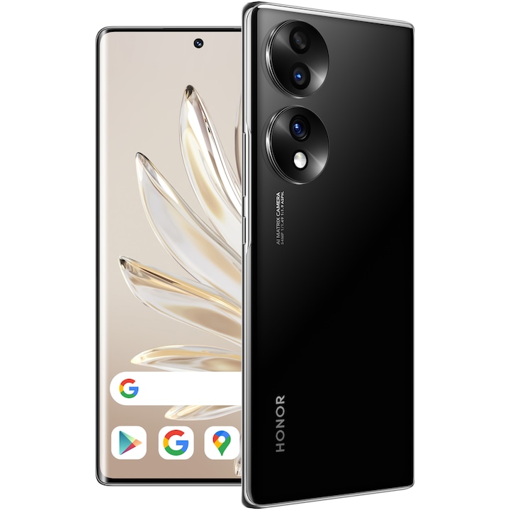 RESIGILAT: Telefon mobil Honor 70, Dual SIM, 8GB RAM, 128GB, 5G, Midnight Black