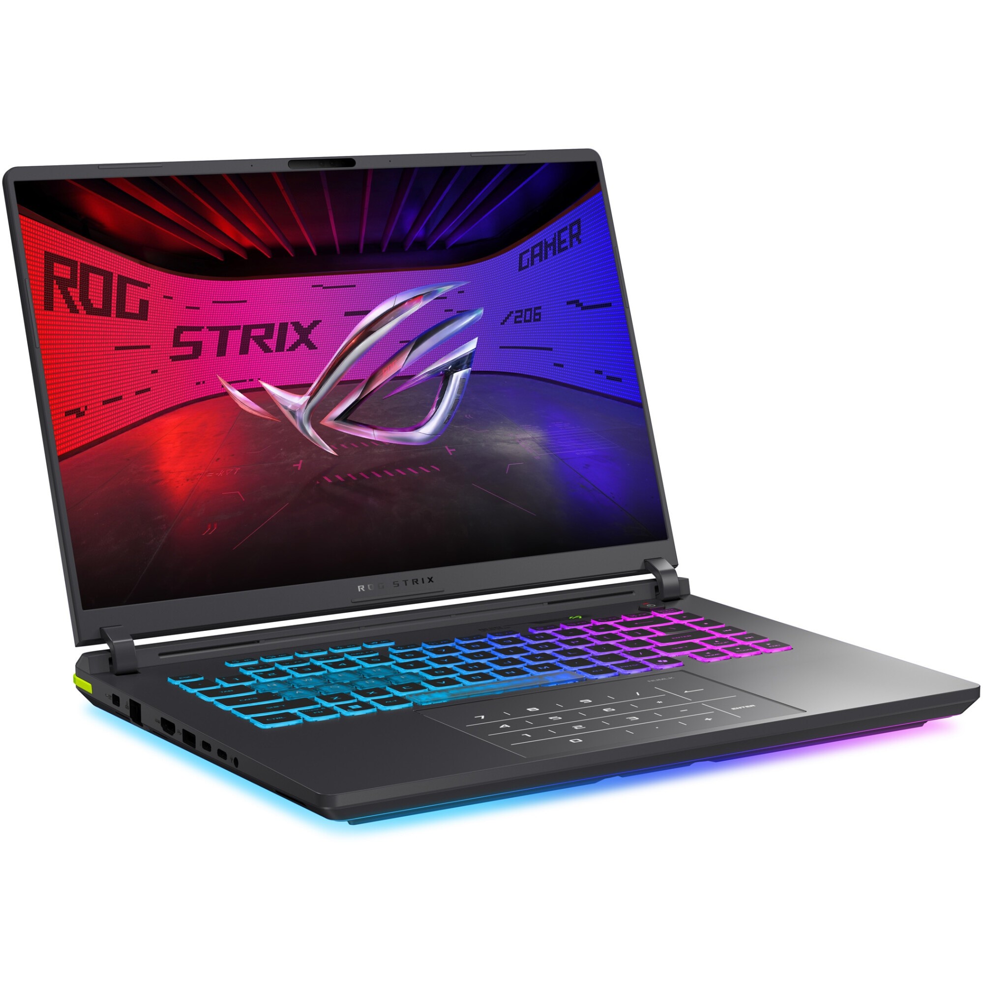 Laptop Gaming ASUS ROG Strix G16 G615LR cu procesor Intel® Core™ Ultra 9 275HX pana la 5.4GHz, 16", 2.5K WQXGA, IPS, 240Hz, G-Sync, 32GB DDR5, 2TB SSD, GeForce RTX™ 5070 Ti 12GB GDDR7, No OS, Volt Green