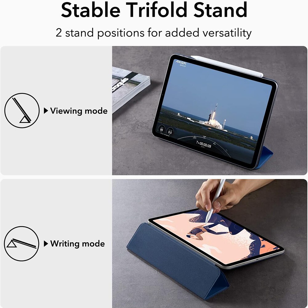 Husa pentru iPad Pro 11 2018/iPad Air 4/5 2020/2022, Rebound Magnetic, Z350, Navy Blue