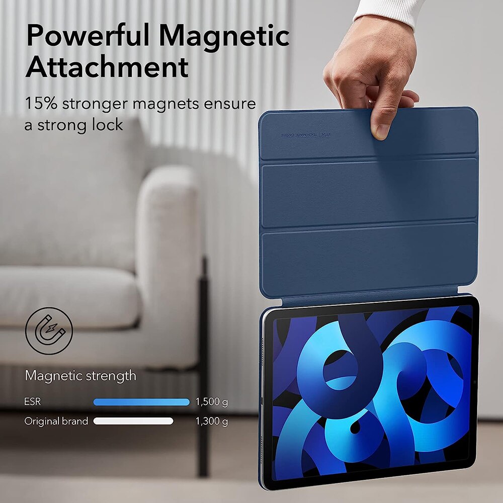 Husa pentru iPad Pro 11 2018/iPad Air 4/5 2020/2022, Rebound Magnetic, Z350, Navy Blue