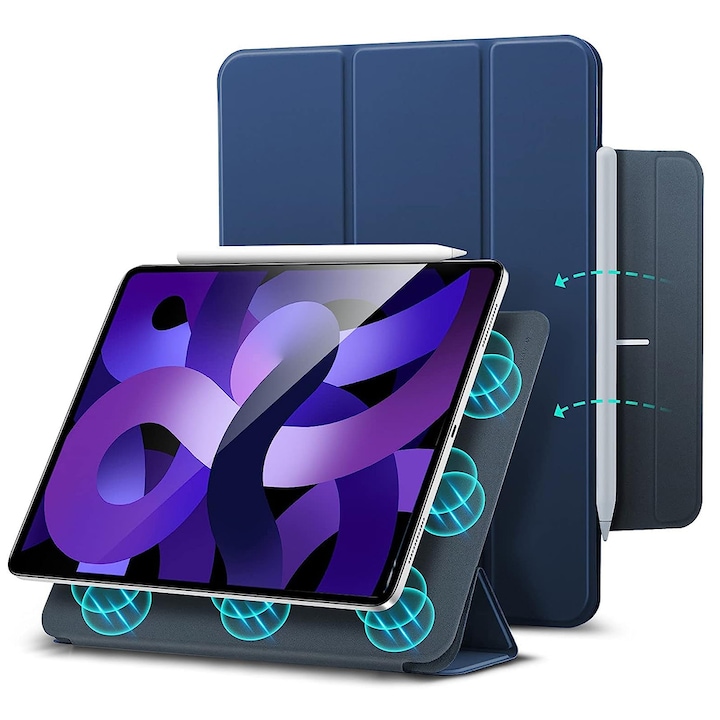 Husa pentru iPad Pro 11 2018/iPad Air 4/5 2020/2022, Rebound Magnetic, Z350, Navy Blue